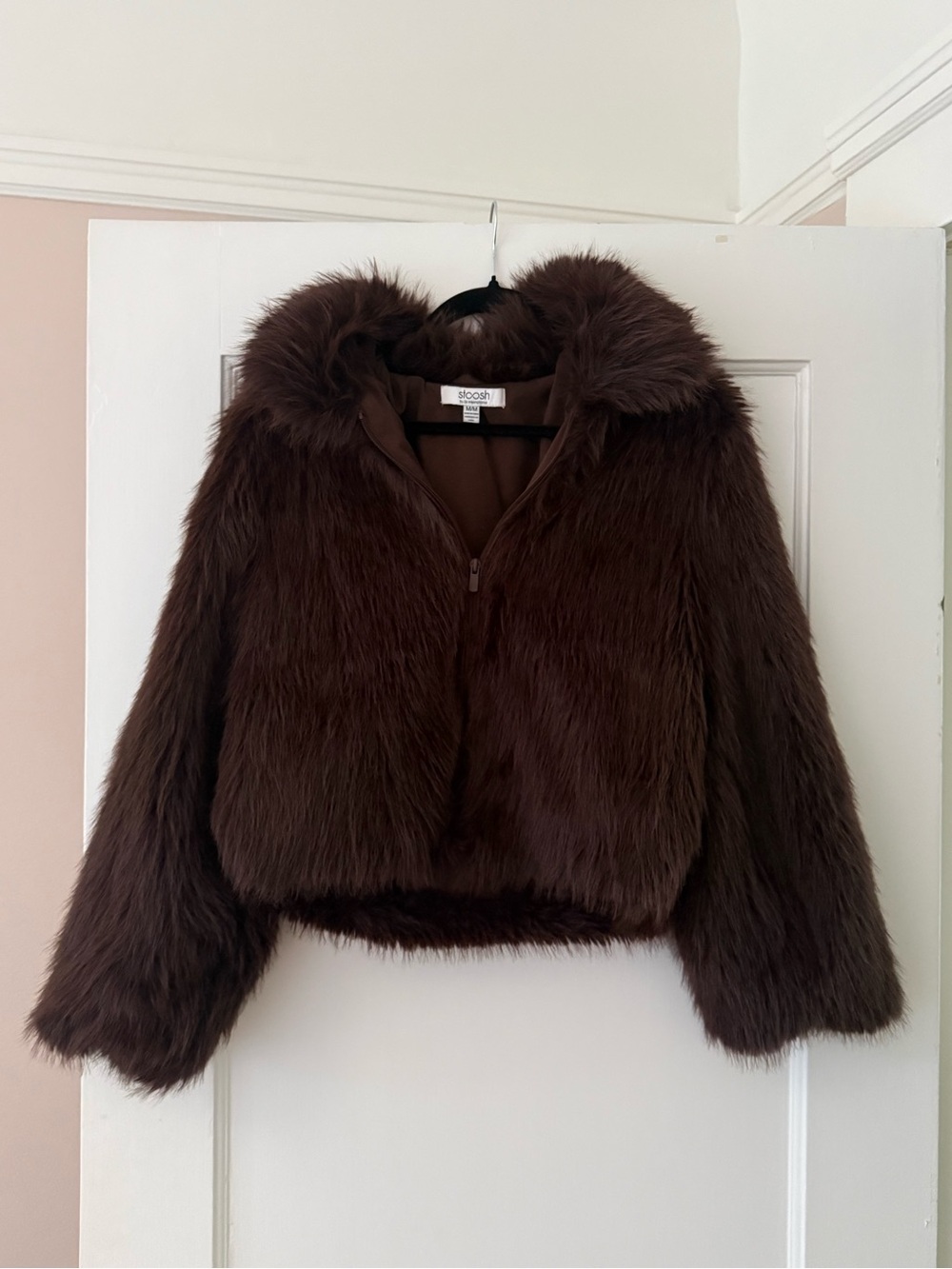 Plush Brown Faux Fur Jacket